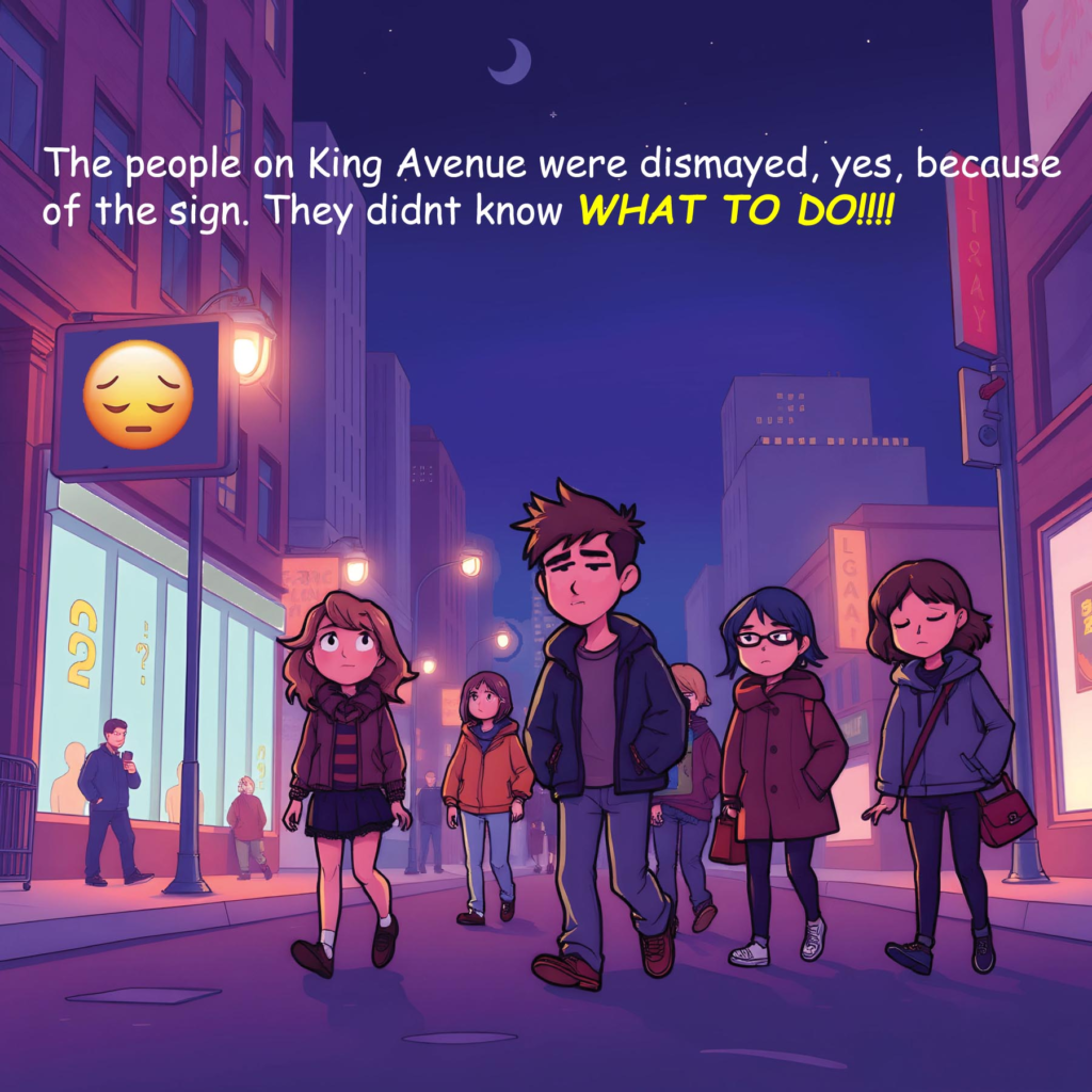 Cartoon of people needing Your Sign Guy!!!