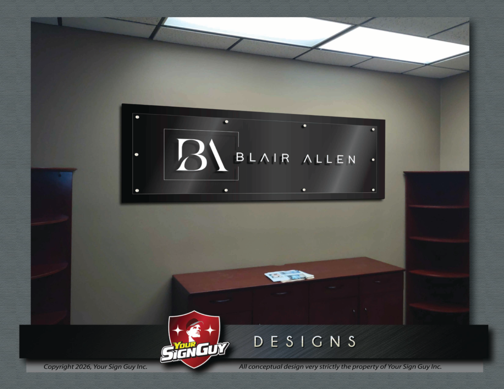Interior dimensional display